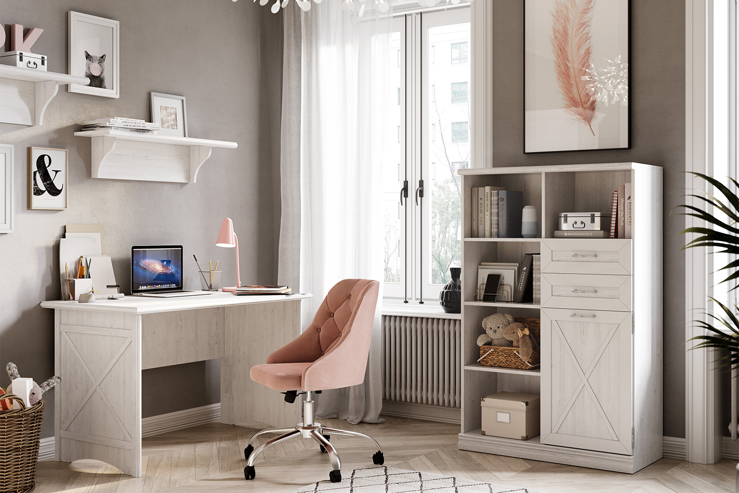 Письменные столы - изображение №4 "Письменный стол Кантри"  на www.Angstrem-mebel.ru