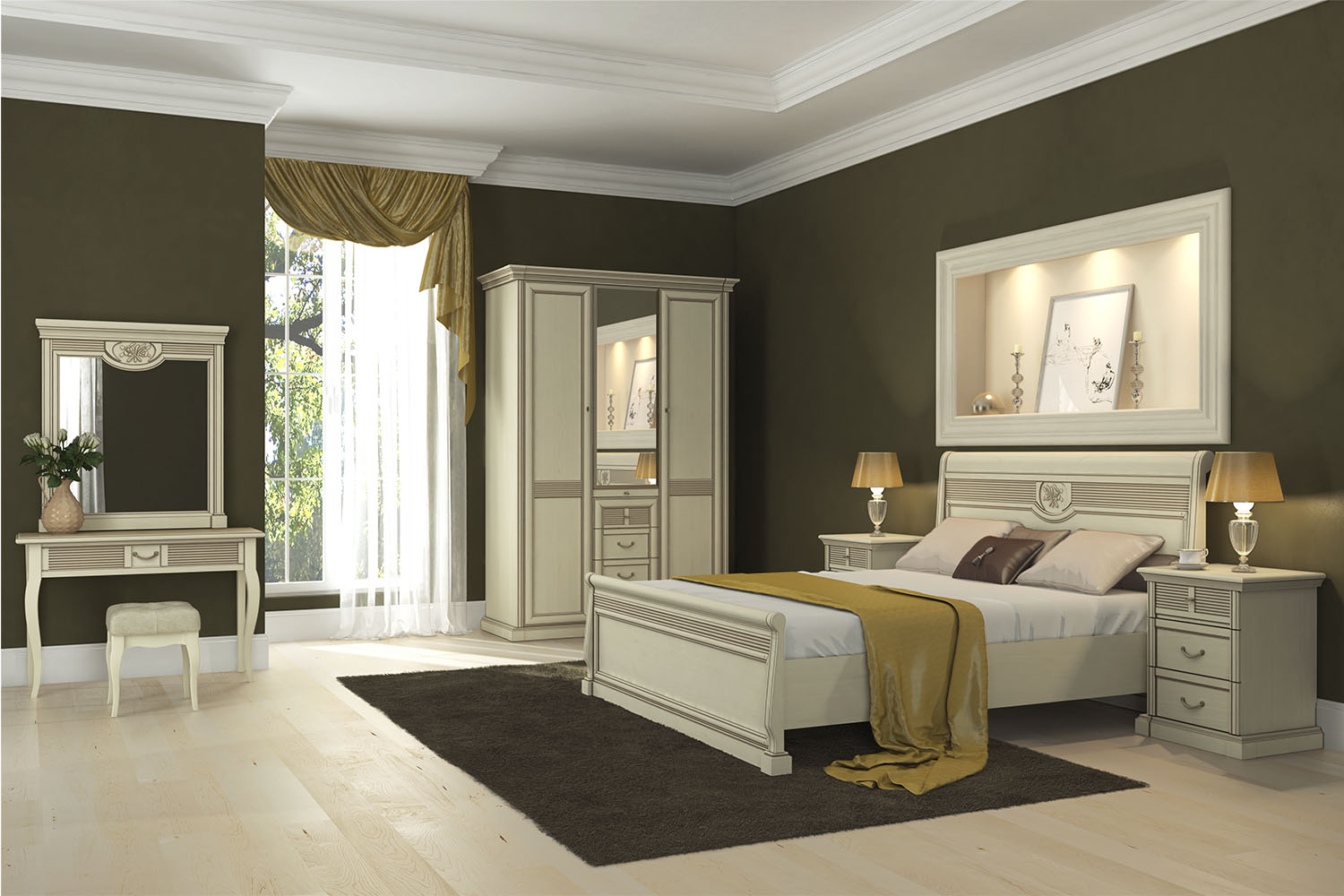 Туалетные столы - изображение №6 "Туалетный стол Изотта с выдвижным ящиком"  на www.Angstrem-mebel.ru