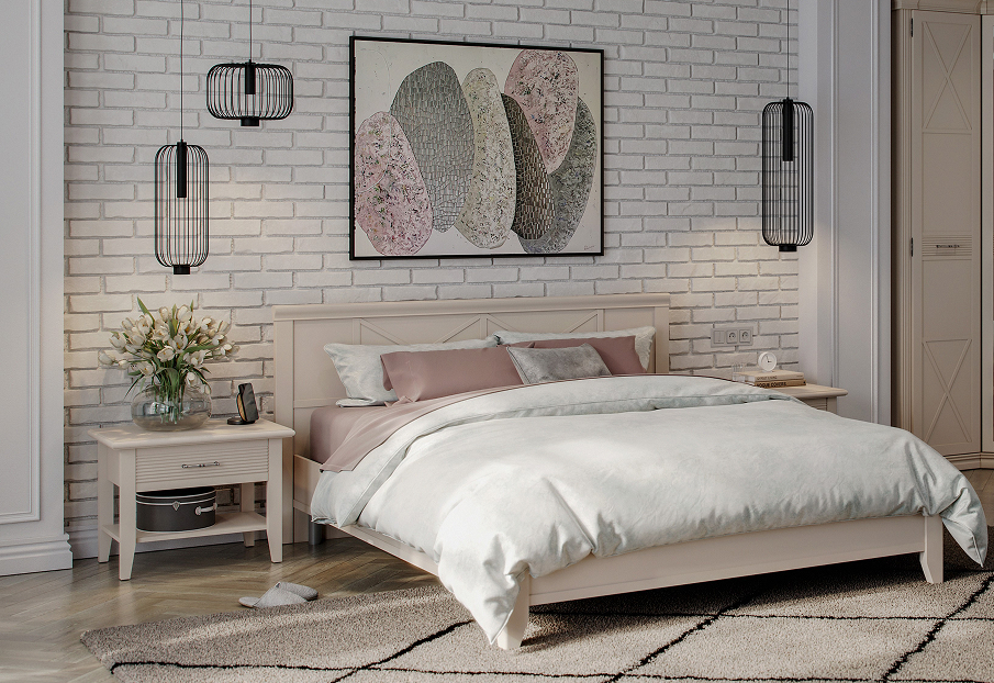 Прикроватные тумбы - изображение №5 "Прикроватная тумба Кантри с выдвижным ящиком"  на www.Angstrem-mebel.ru