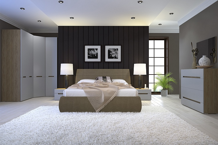 Угловые шкафы - изображение №4 "Угловой шкаф Анри АН-230.01 / Швейцарский вяз+Светлый лен"  на www.Angstrem-mebel.ru