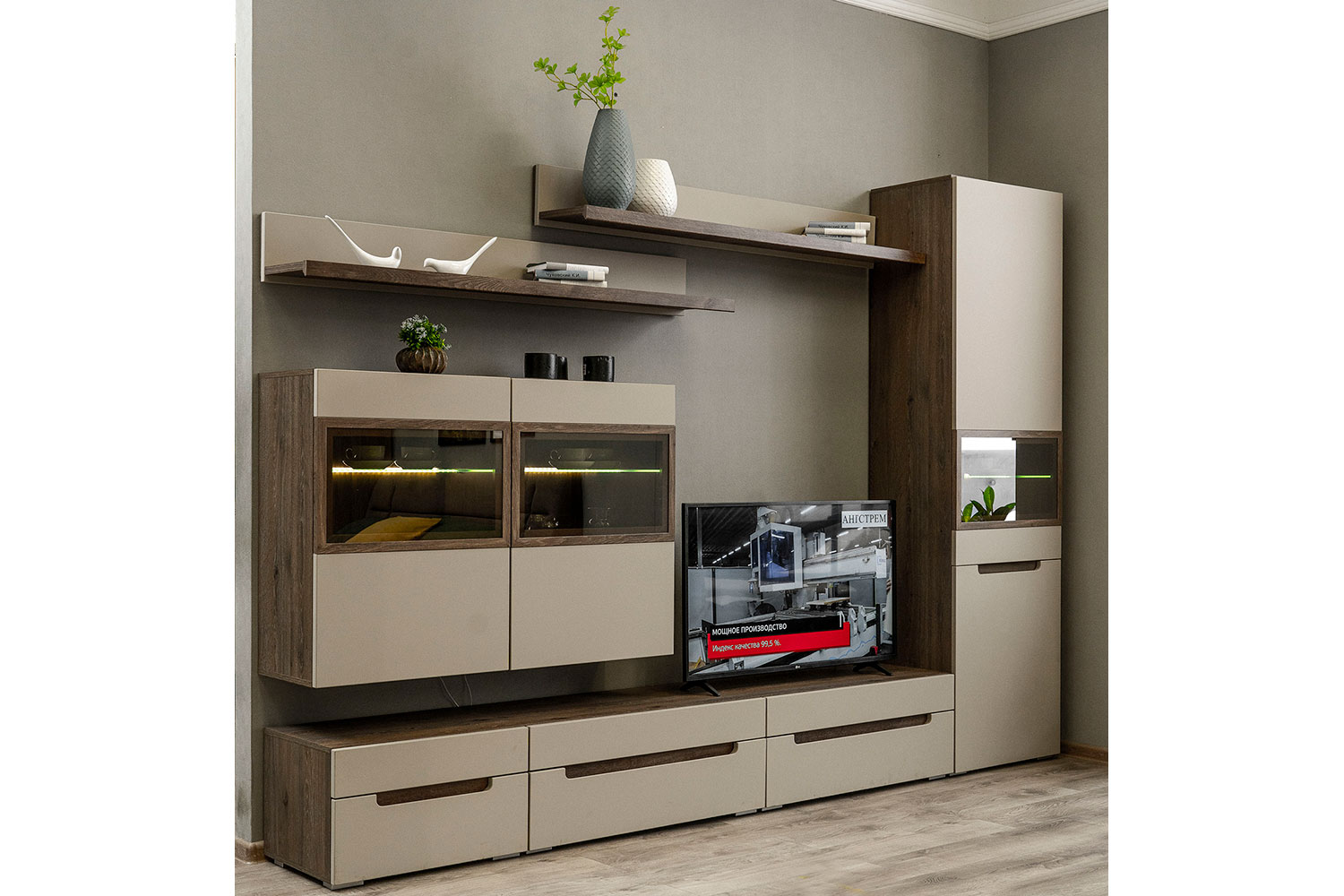 Навесные шкафчики - изображение №8 "Навесной шкаф Анри (левый)"  на www.Angstrem-mebel.ru