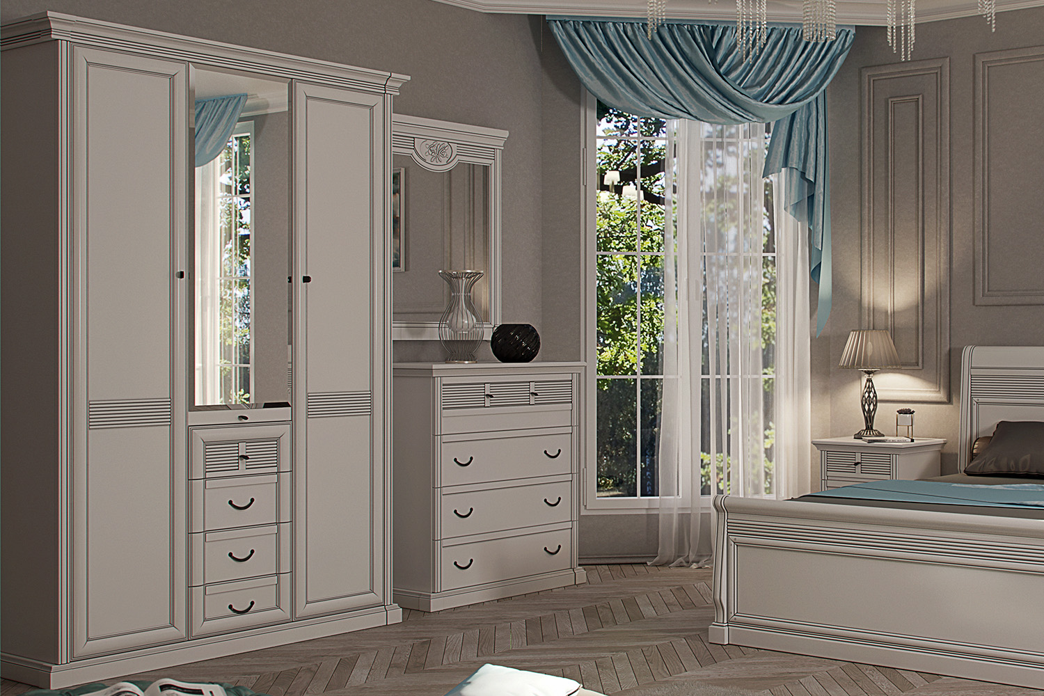 Комбинированные шкафы - изображение №4 "Шкаф Изотта"  на www.Angstrem-mebel.ru