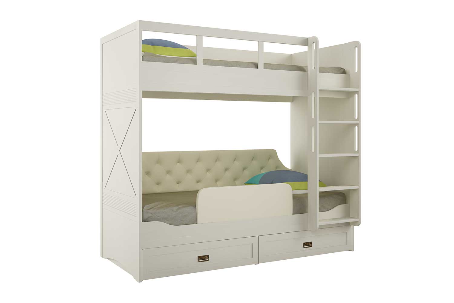 Детские кровати - изображение №9 "Кровать двухъярусная Кантри 90 х 200"  на www.Angstrem-mebel.ru