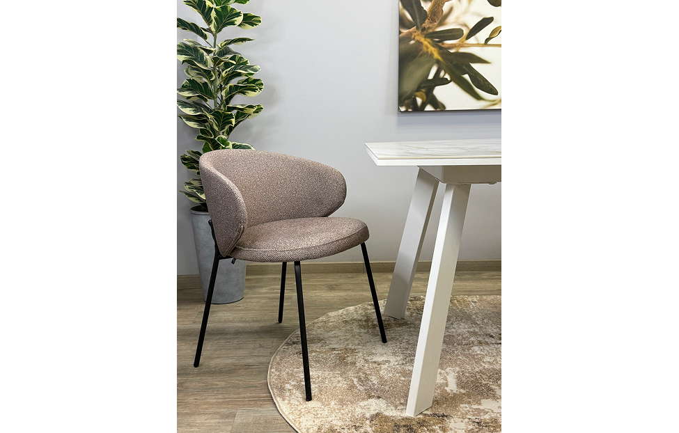 Кухонные стулья - изображение №3 "Стул Дега капучино / опоры черные"  на www.Angstrem-mebel.ru