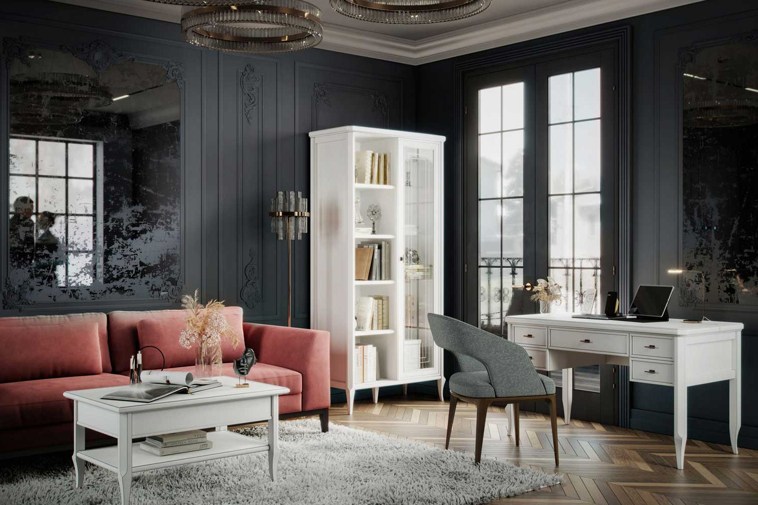 Шкафы-витрины - изображение №5 "Шкаф Онтарио"  на www.Angstrem-mebel.ru