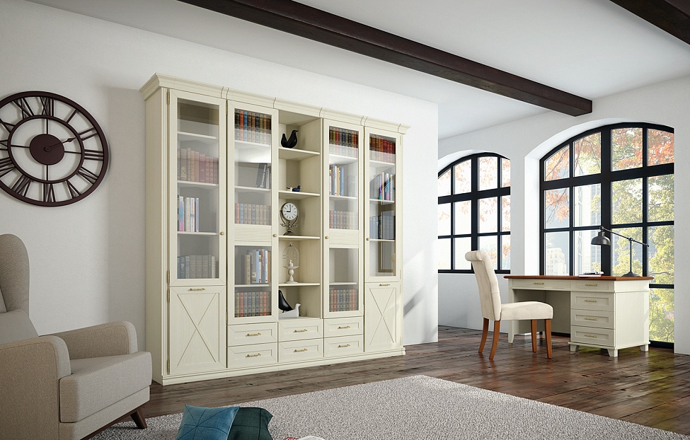 Книжные шкафы - изображение №4 "Шкаф Кантри"  на www.Angstrem-mebel.ru