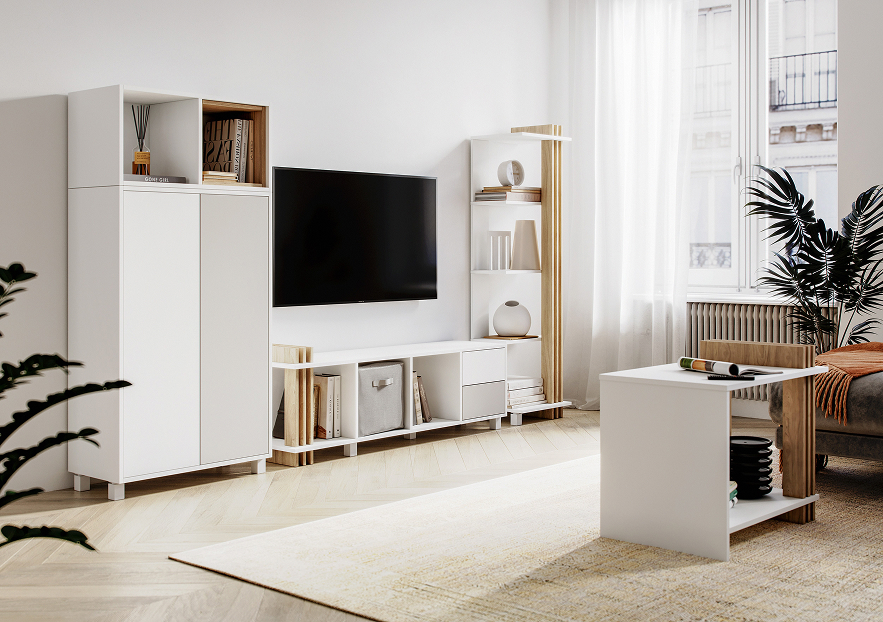 Распашные шкафы - изображение №4 "Шкаф Троя для одежды 2-х дверный с выдвижной штангой"  на www.Angstrem-mebel.ru