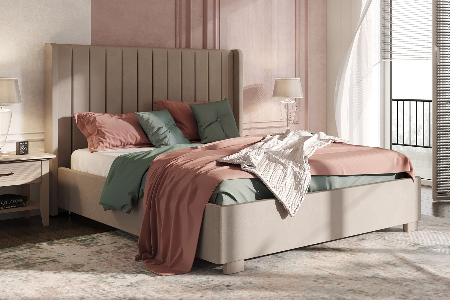 Двуспальные кровати - изображение №5 "Кровать Аделия 180 х 200"  на www.Angstrem-mebel.ru