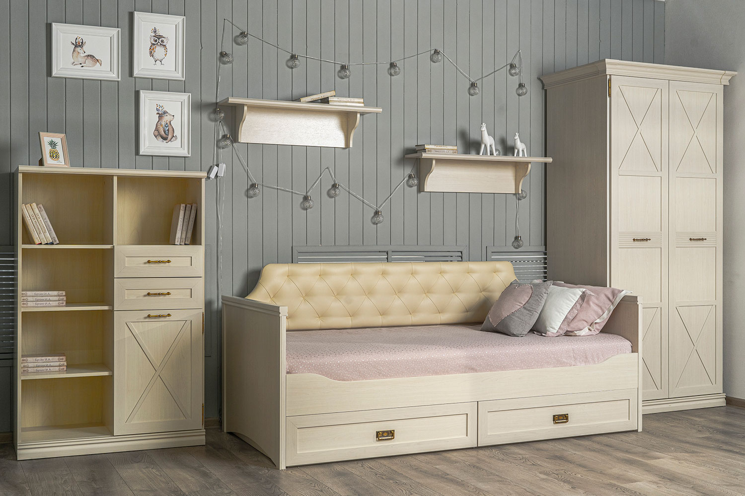 Детские кровати - изображение №7 "Кровать Кантри 90 х 200"  на www.Angstrem-mebel.ru