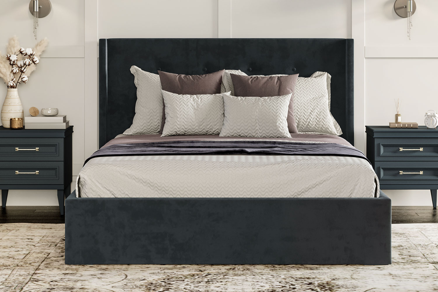 Двуспальные кровати - изображение №6 "Мягкая кровать Орландо 160 х 200 см"  на www.Angstrem-mebel.ru