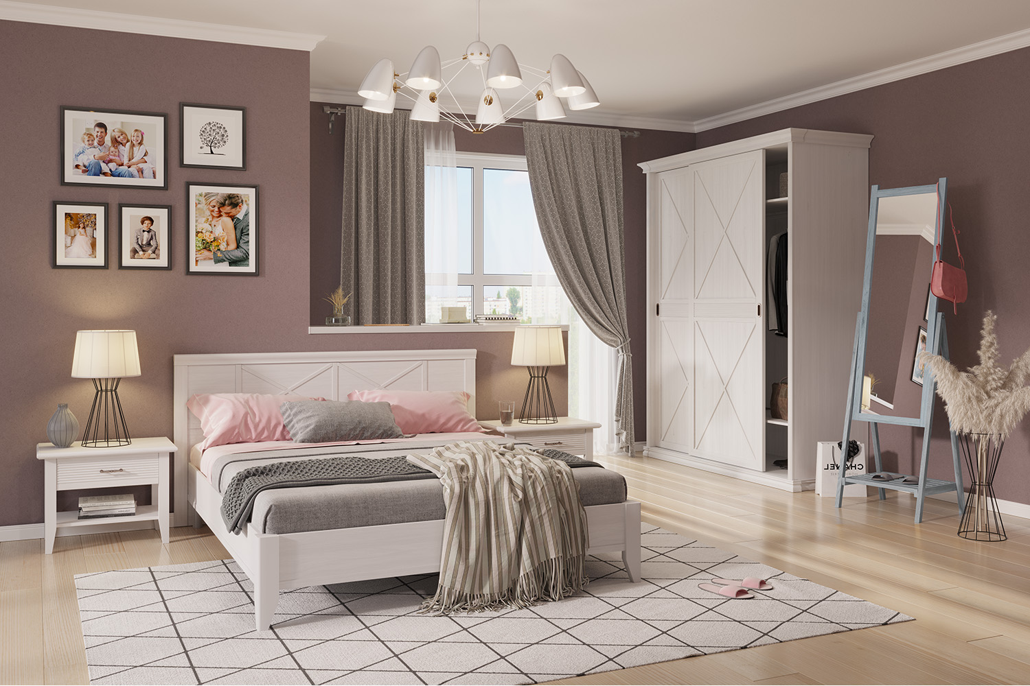 Двуспальные кровати - изображение №8 "Кровать Кантри 160 х 200 см"  на www.Angstrem-mebel.ru