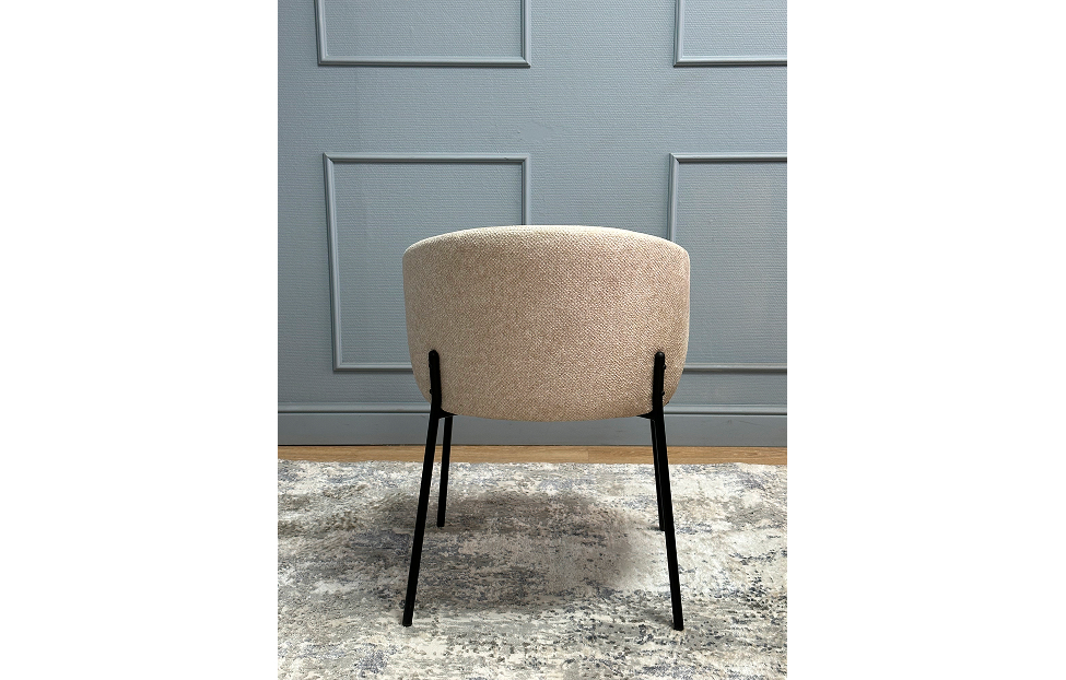 Кухонные стулья - изображение №5 "Стул Дега бежевый / опоры черные"  на www.Angstrem-mebel.ru