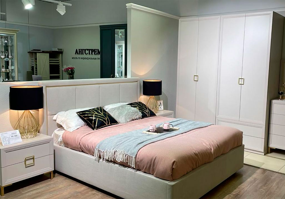 Комбинированные шкафы - изображение №11 "Шкаф Дольче с полкой, штангой и 2-мя выдвижными ящиками"  на www.Angstrem-mebel.ru