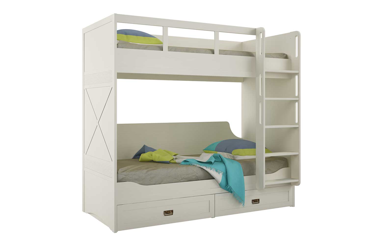 Детские кровати - изображение №5 "Кровать двухъярусная Кантри 90 х 200"  на www.Angstrem-mebel.ru