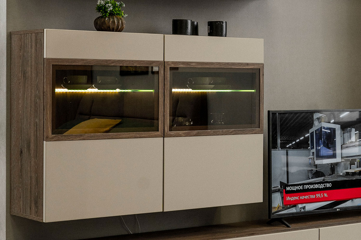 Навесные шкафчики - изображение №11 "Навесной шкаф Анри (левый)"  на www.Angstrem-mebel.ru