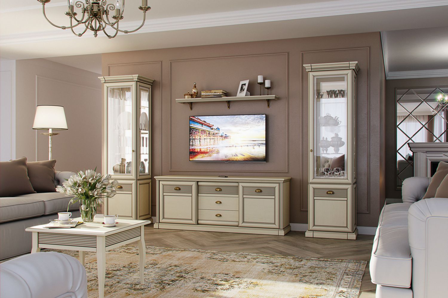 Шкафы-витрины - изображение №6 "Шкаф Изотта"  на www.Angstrem-mebel.ru