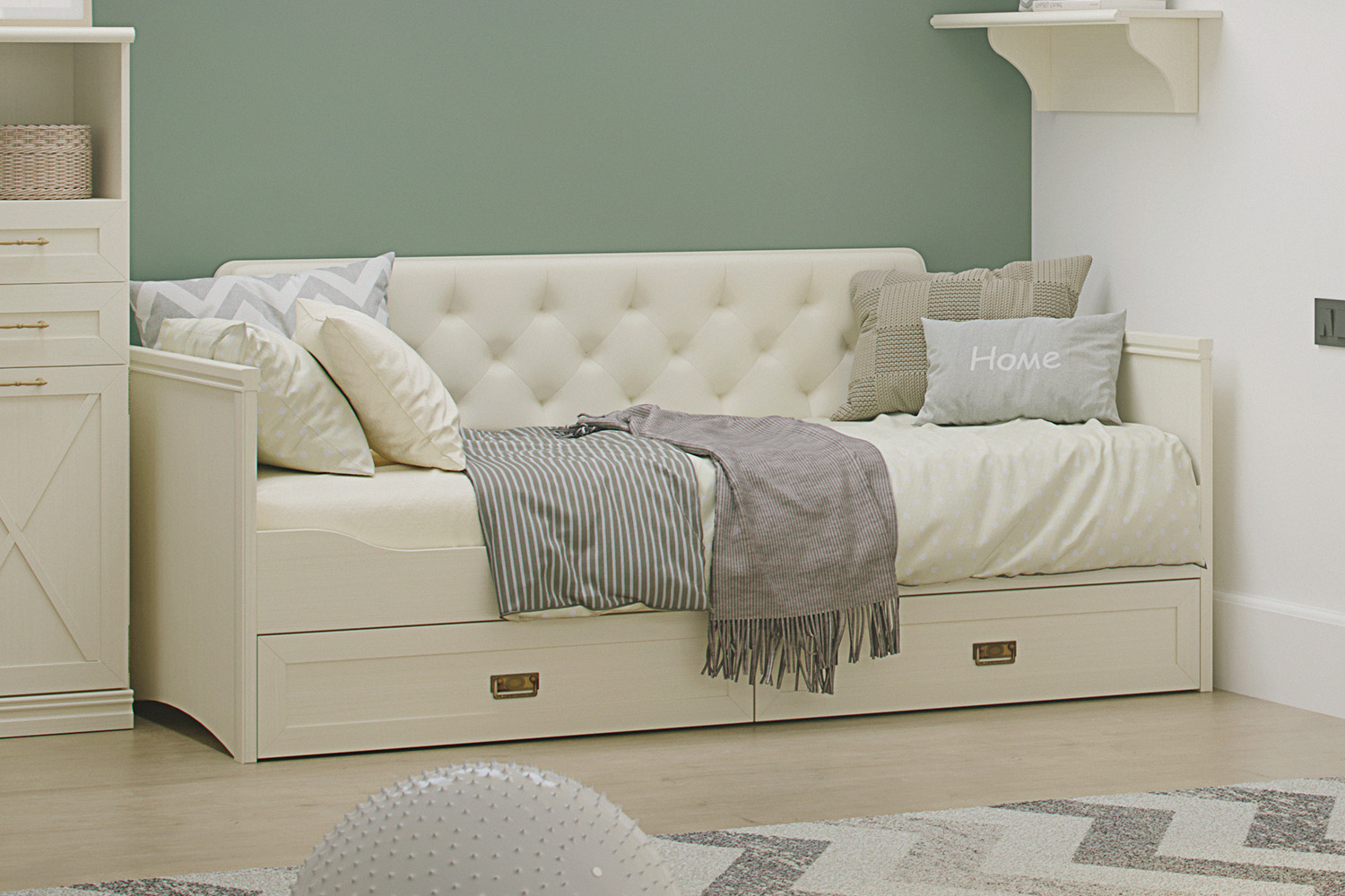 Детские кровати - изображение №4 "Кровать Кантри 90 х 200"  на www.Angstrem-mebel.ru