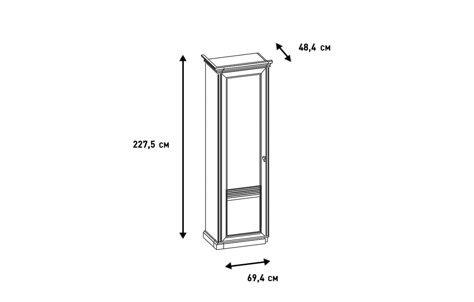 Шкафы платяные - изображение №7 "Шкаф Изотта"  на www.Angstrem-mebel.ru