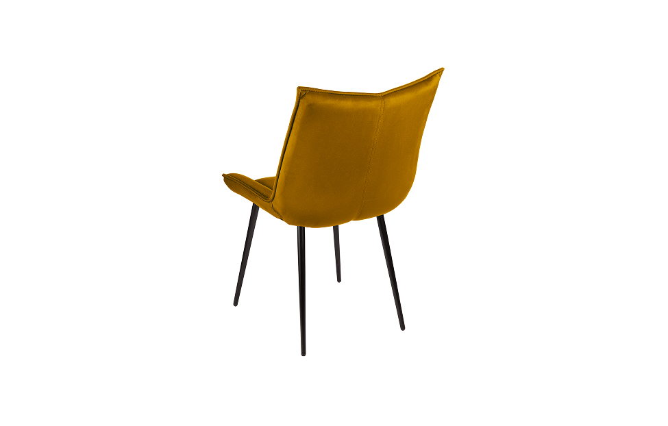 Кухонные стулья - изображение №4 "Стул Харт горчичный / опоры черные"  на www.Angstrem-mebel.ru