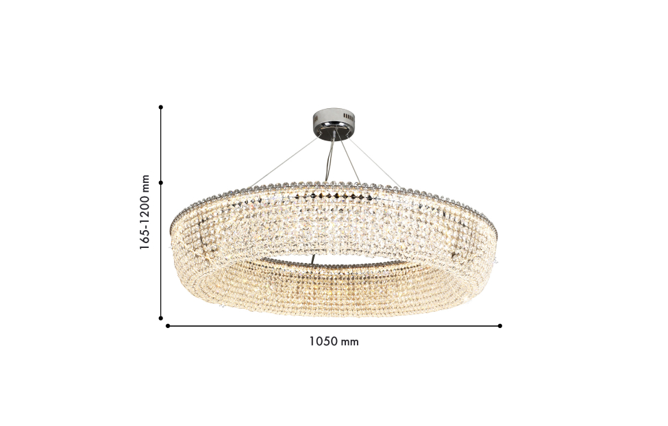 Люстры - изображение №3 "Подвесная люстра Estrada D1050*H165/1200 LED*92W"  на www.Angstrem-mebel.ru