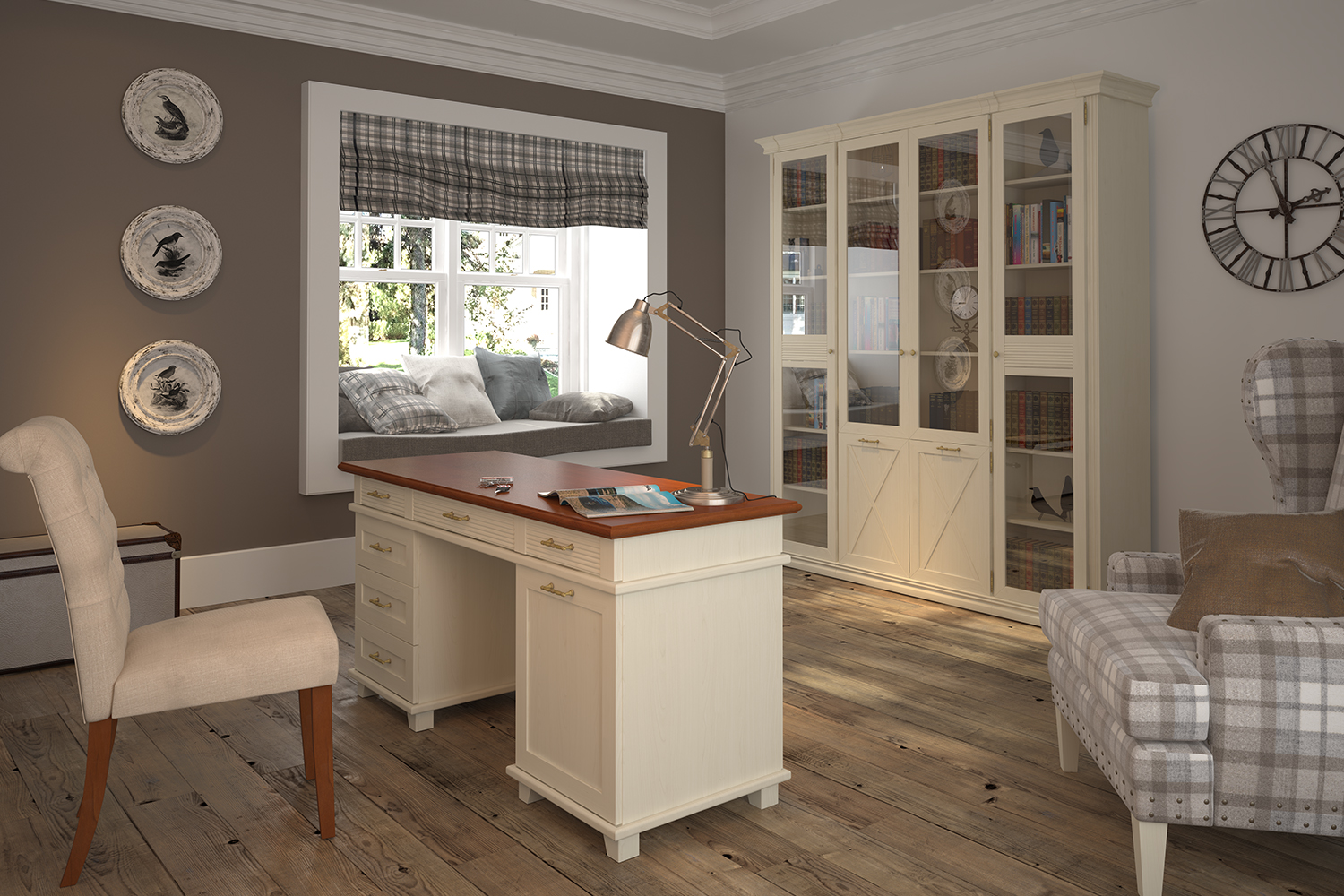 Книжные шкафы - изображение №4 "Шкаф Кантри"  на www.Angstrem-mebel.ru