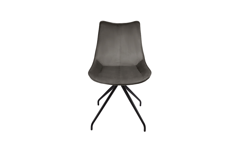 Кухонные стулья - изображение №4 "Стул Барса поворотный антрацит / опоры черные "  на www.Angstrem-mebel.ru