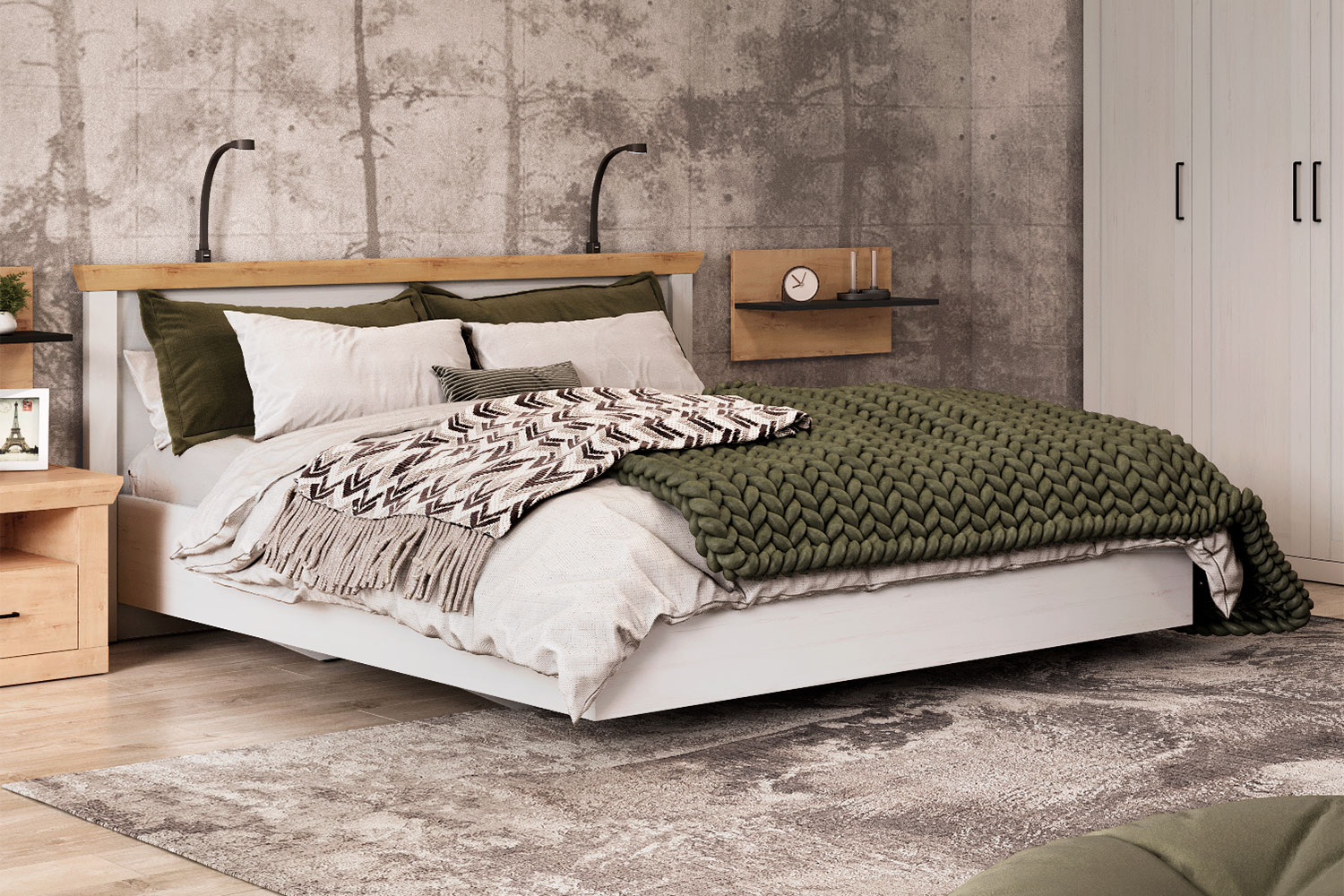 Двуспальные кровати - изображение №3 "Кровать Магнум 140 х 200"  на www.Angstrem-mebel.ru