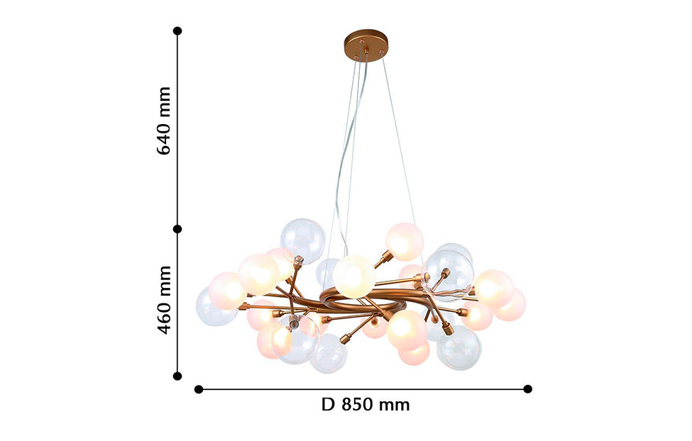 Освещение - изображение №7 "Люстра подвесная Babylon 2515-15P"  на www.Angstrem-mebel.ru