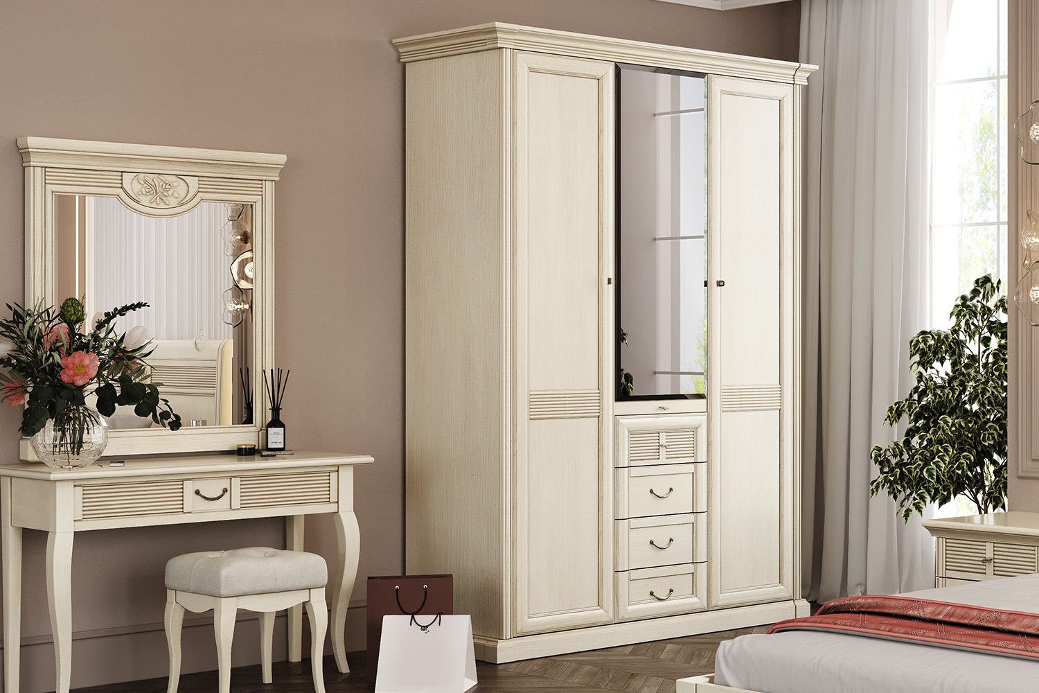 Комбинированные шкафы - изображение №4 "Шкаф Изотта"  на www.Angstrem-mebel.ru