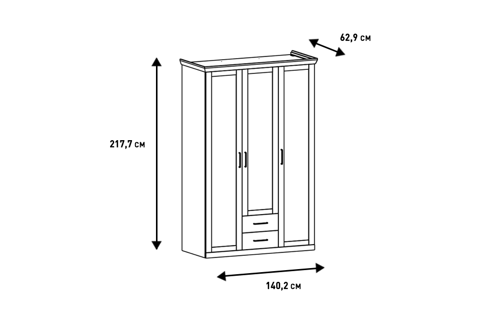 Комбинированные шкафы - изображение №8 "Шкаф для одежды Магнум"  на www.Angstrem-mebel.ru