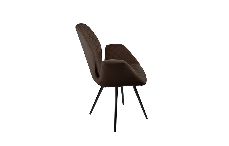 Кухонные стулья - изображение №4 "Стул-кресло Сохо поворотный коричневый / опоры черные"  на www.Angstrem-mebel.ru