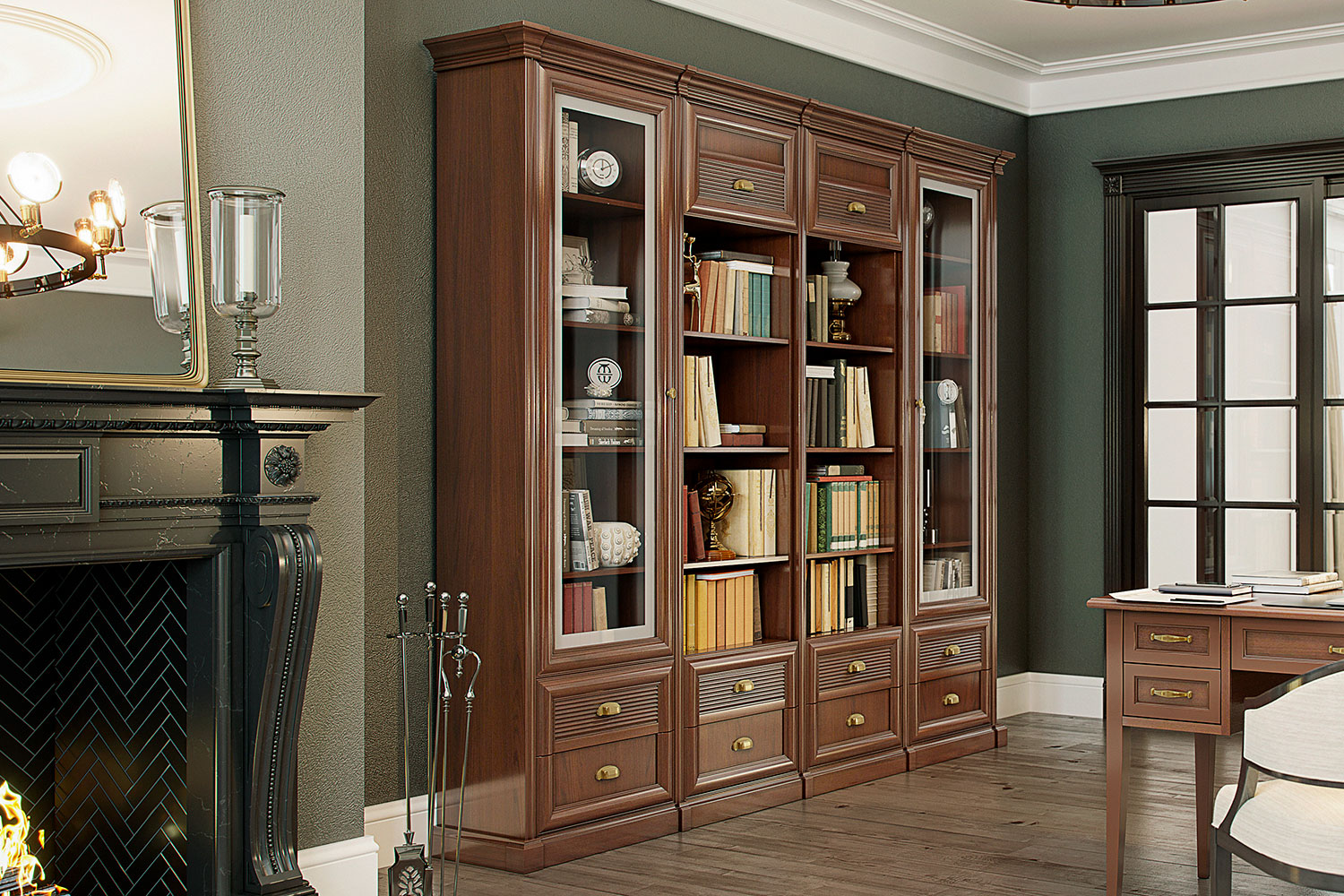 Библиотеки и кабинеты - изображение №3 на www.angstrem-mebel.ru