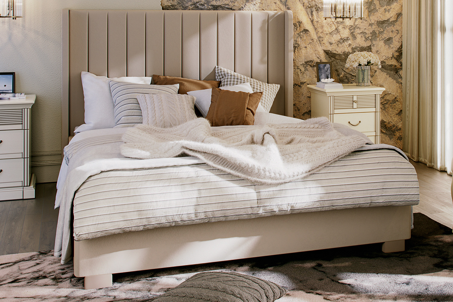 Двуспальные кровати - изображение №5 "Кровать Аделия 160 х 200"  на www.Angstrem-mebel.ru