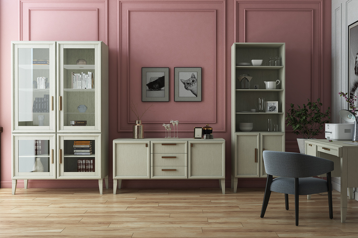 Тумбы под телевизор - изображение №4 "Тумба Чарли B3D2 ВМФ-1510"  на www.Angstrem-mebel.ru