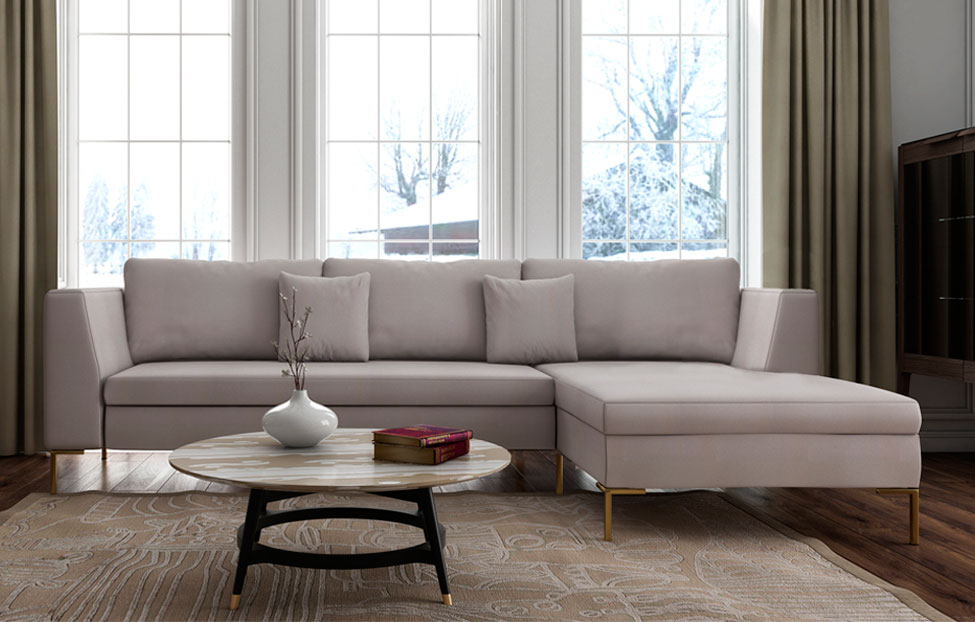 Угловые диваны - изображение №3 "Диван Челси с оттоманкой, Д4"  на www.Angstrem-mebel.ru