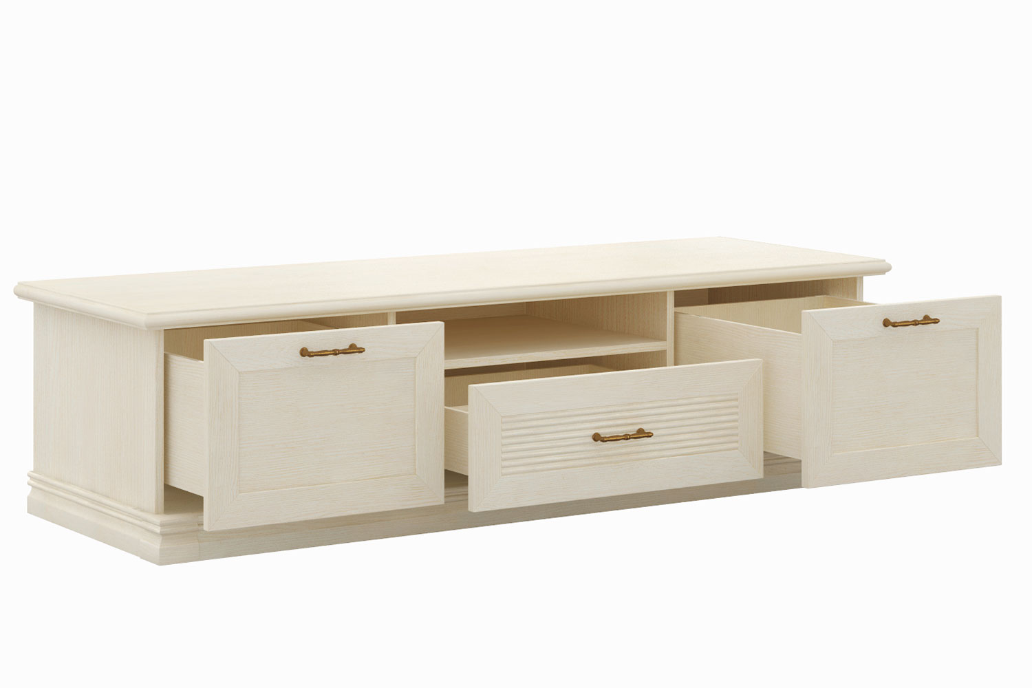 Тумбы под телевизор - изображение №4 "Тумба Кантри под телевизор с выдвижными ящиками"  на www.Angstrem-mebel.ru