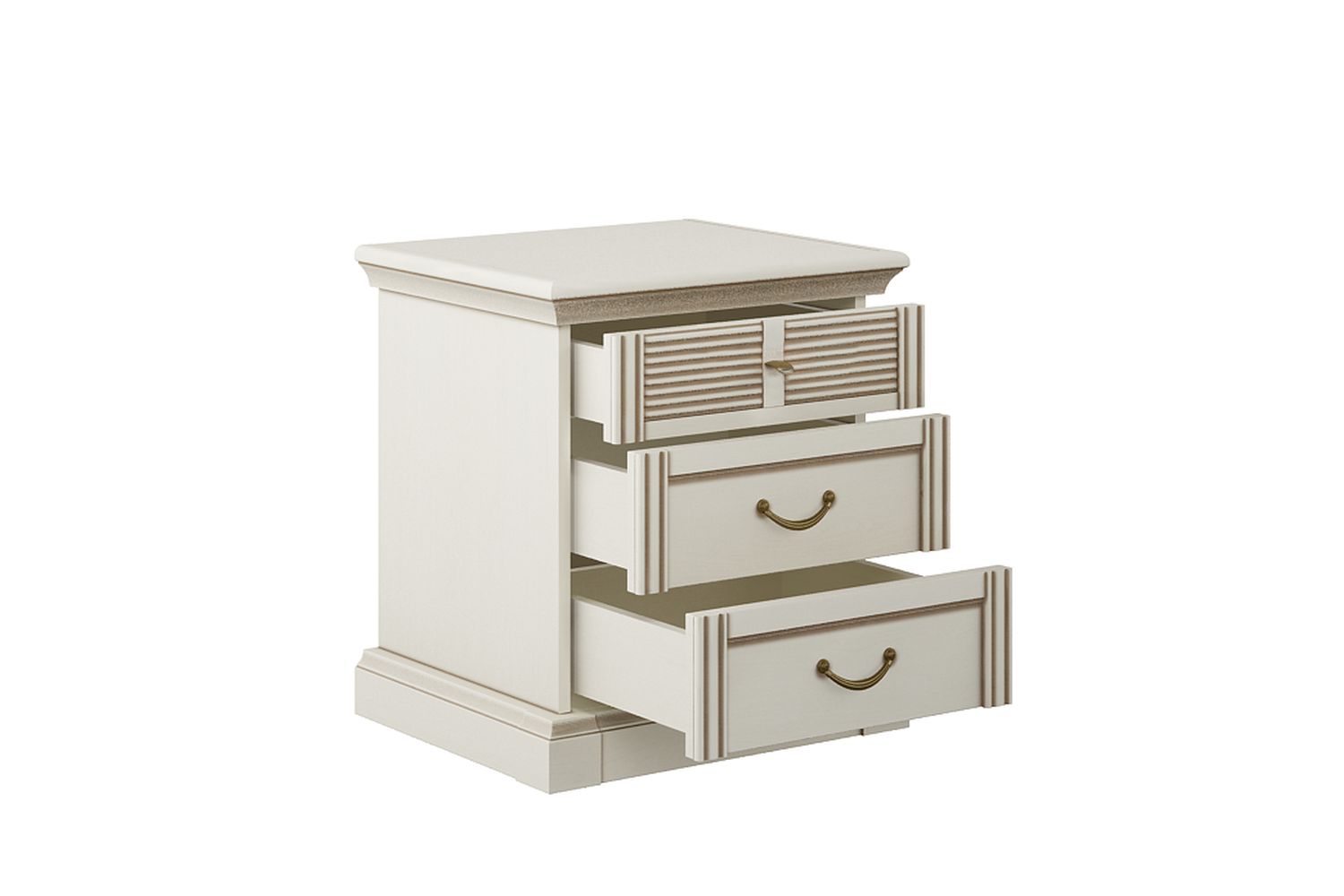 Прикроватные тумбы - изображение №4 "Прикроватная Тумба Изотта с выдвижными ящиками"  на www.Angstrem-mebel.ru