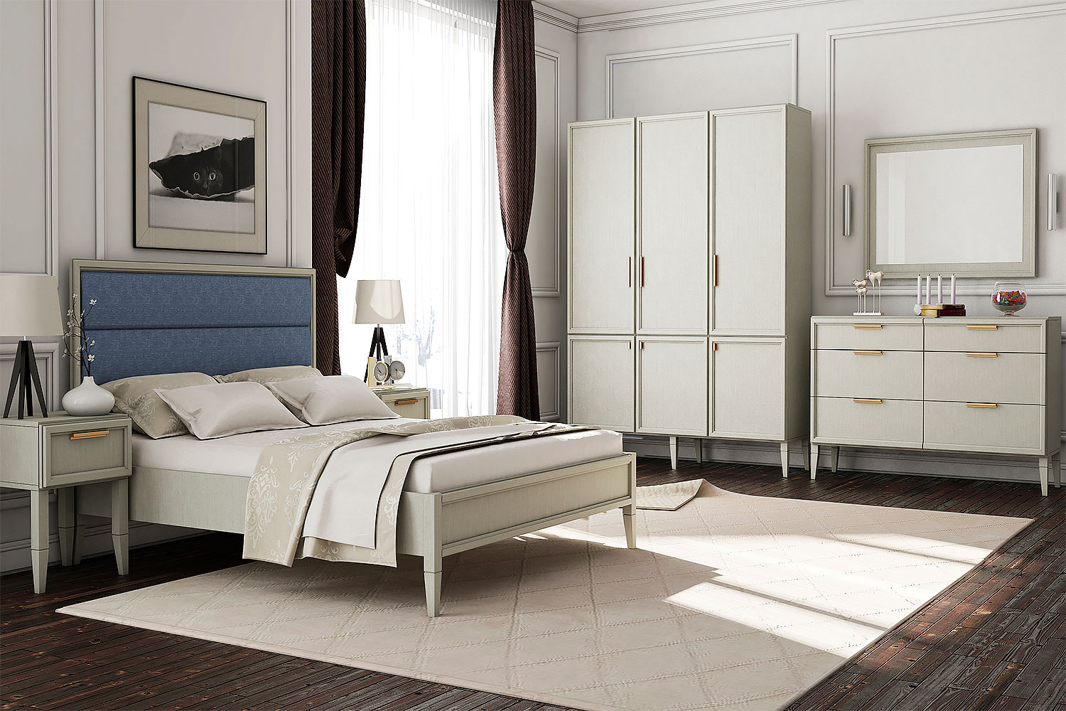 Двуспальные кровати - изображение №4 "Кровать Чарли 160 х 200"  на www.Angstrem-mebel.ru