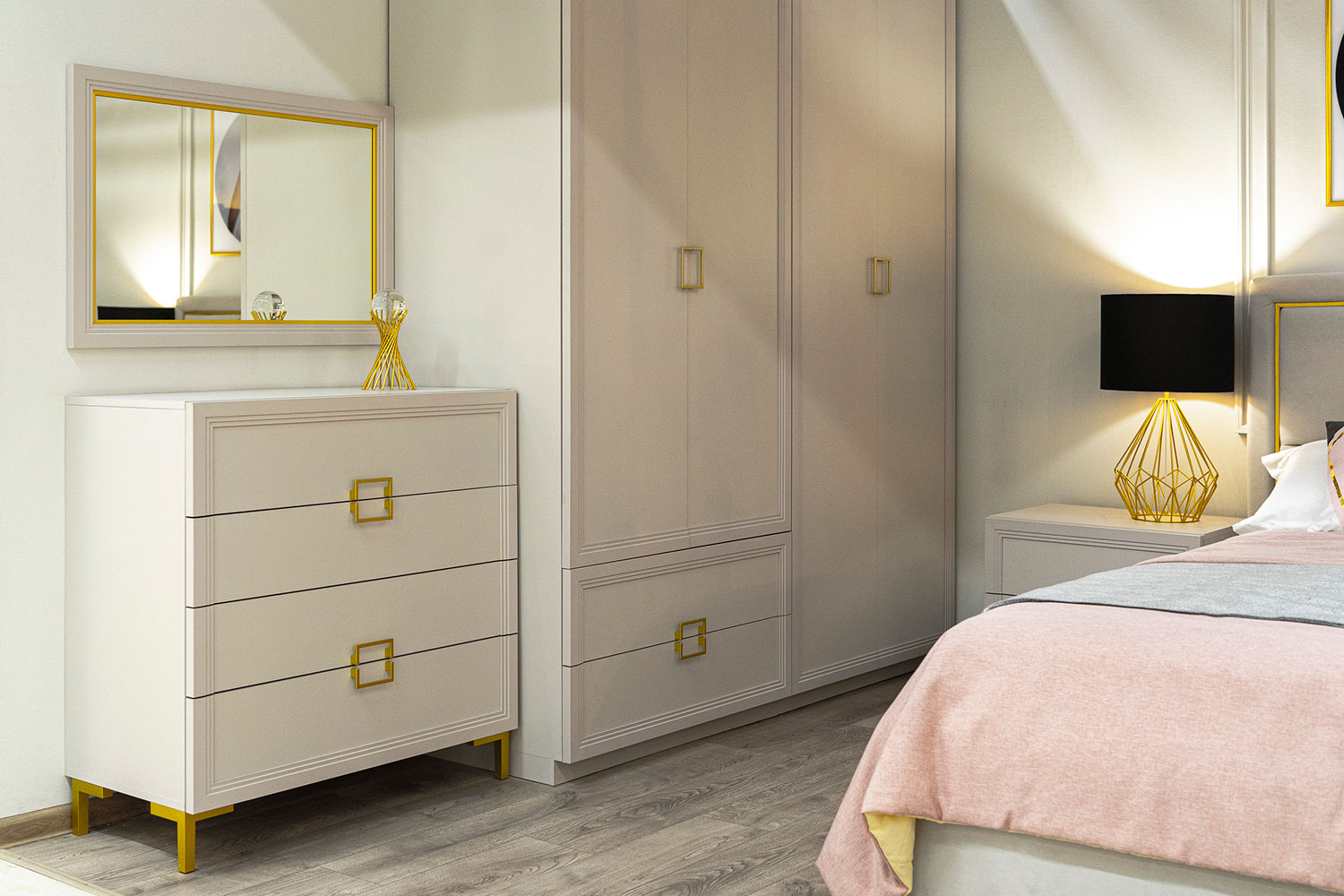 Шкафы платяные - изображение №10 "Шкаф Дольче со штангой и полкой"  на www.Angstrem-mebel.ru