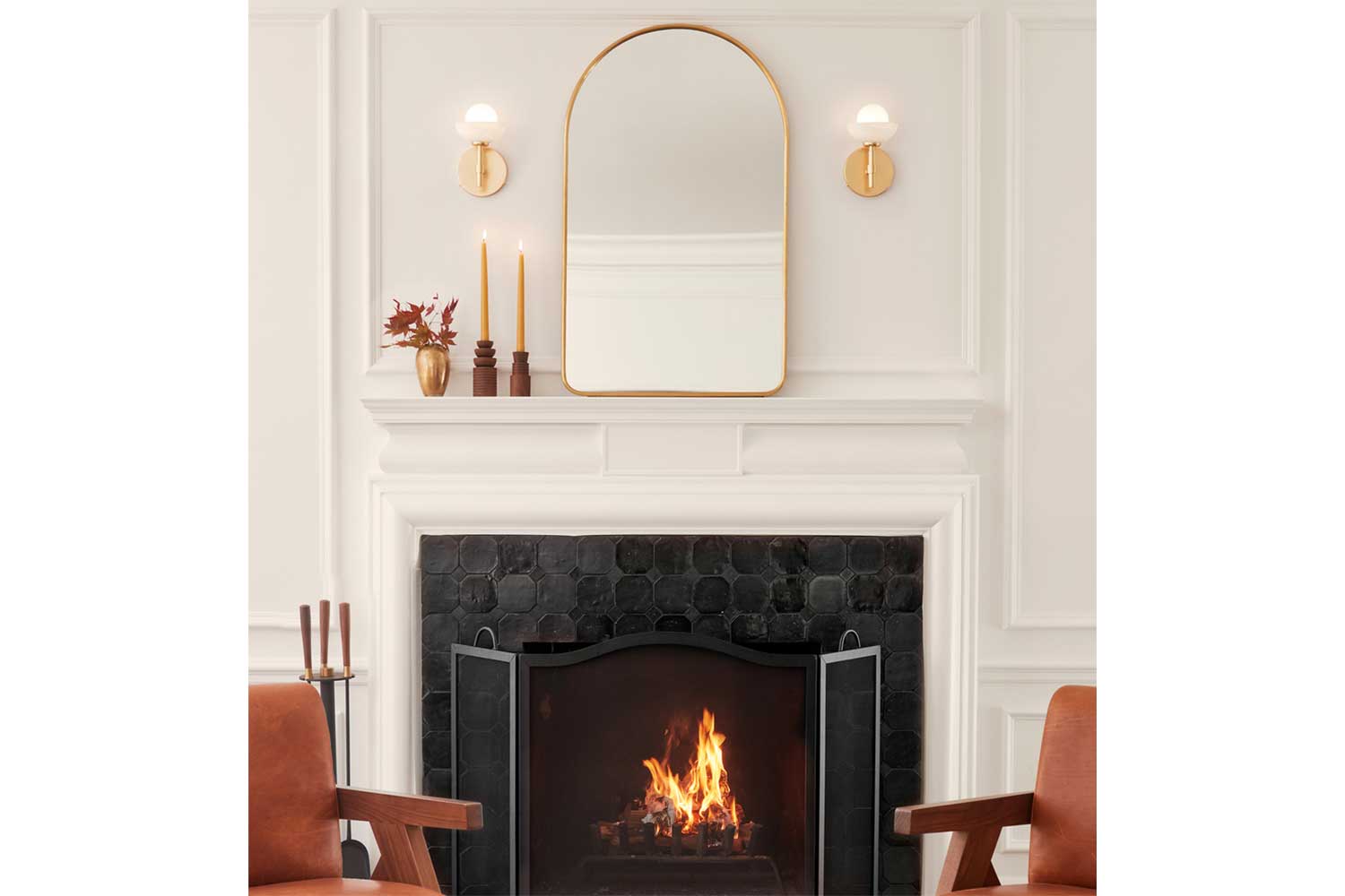 Зеркала - изображение №6 "Зеркало Arch M Gold в тонкой раме Smal"  на www.Angstrem-mebel.ru