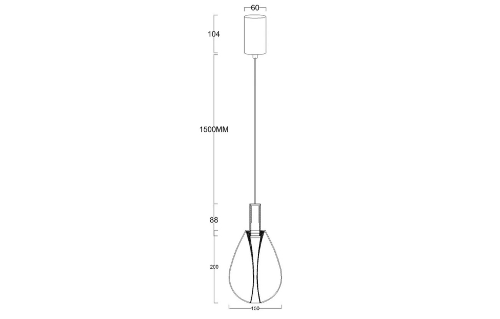 Подвесы - изображение №3 "Подвес Hopper (дымчато-серый) D150*H390/1890 LED*4.3W"  на www.Angstrem-mebel.ru