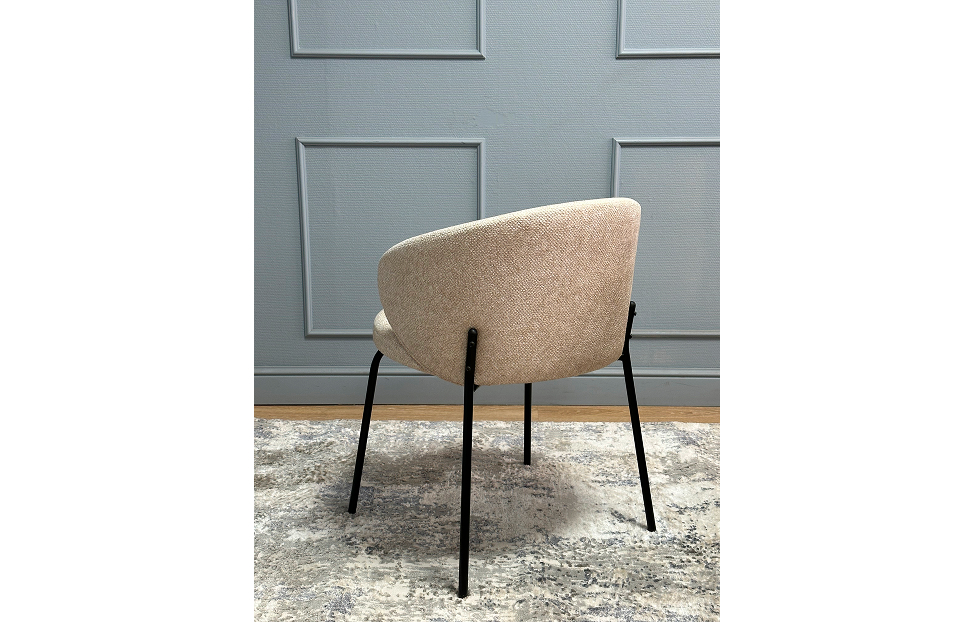 Кухонные стулья - изображение №6 "Стул Дега бежевый / опоры черные"  на www.Angstrem-mebel.ru