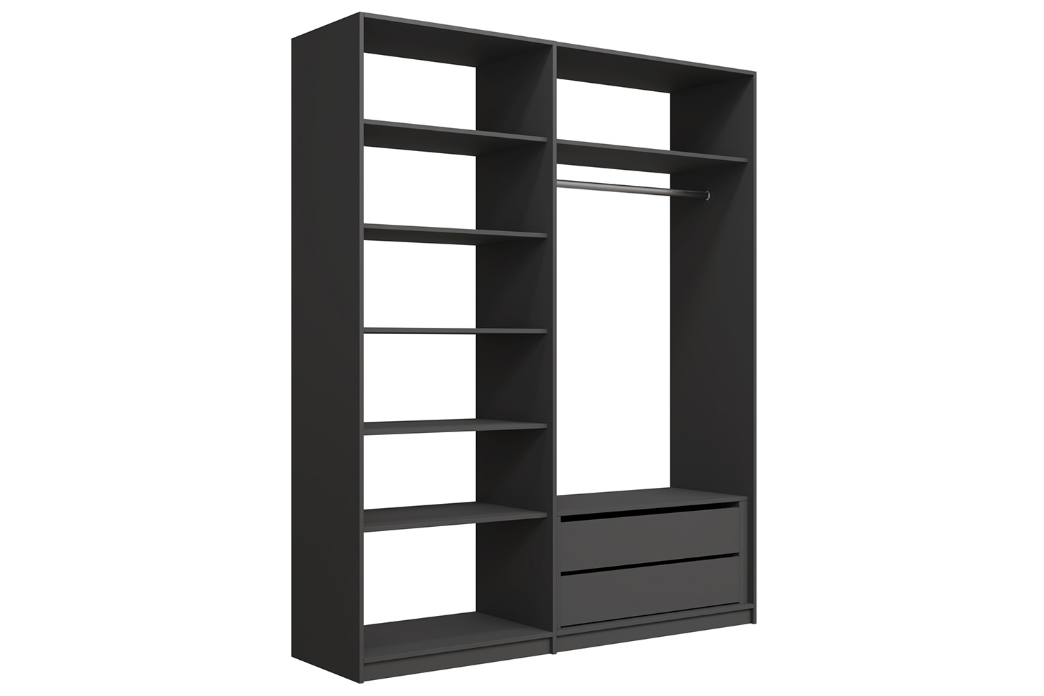 Гардеробные - изображение №4 "Прямая гардеробная система «Lux 8»"  на www.Angstrem-mebel.ru