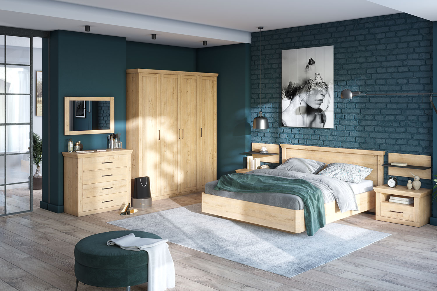 Двуспальные кровати - изображение №8 "Кровать Магнум"  на www.Angstrem-mebel.ru