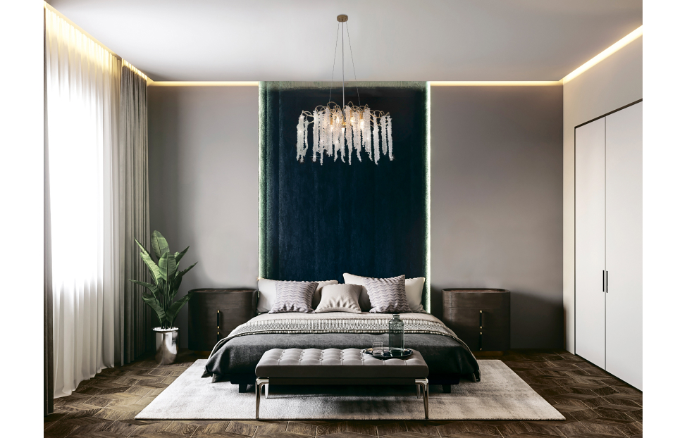 Люстры - изображение №4 "Подвесная люстра Liana D850*H350/1200 9*E14*60W"  на www.Angstrem-mebel.ru