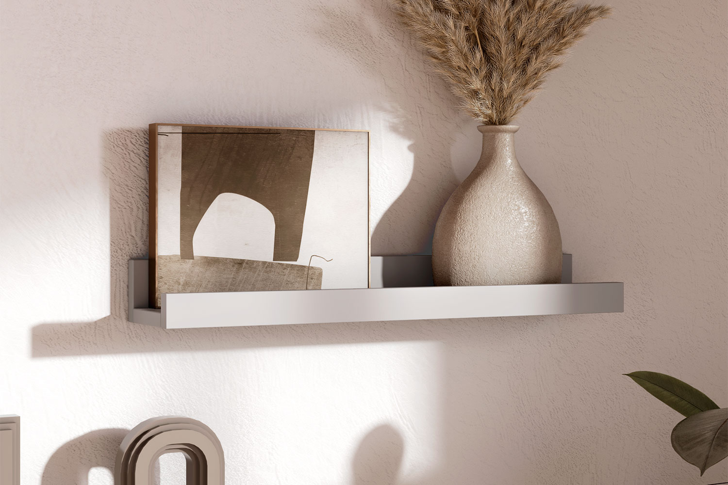 Полки - изображение №3 "Полка Онега настенная серая"  на www.Angstrem-mebel.ru