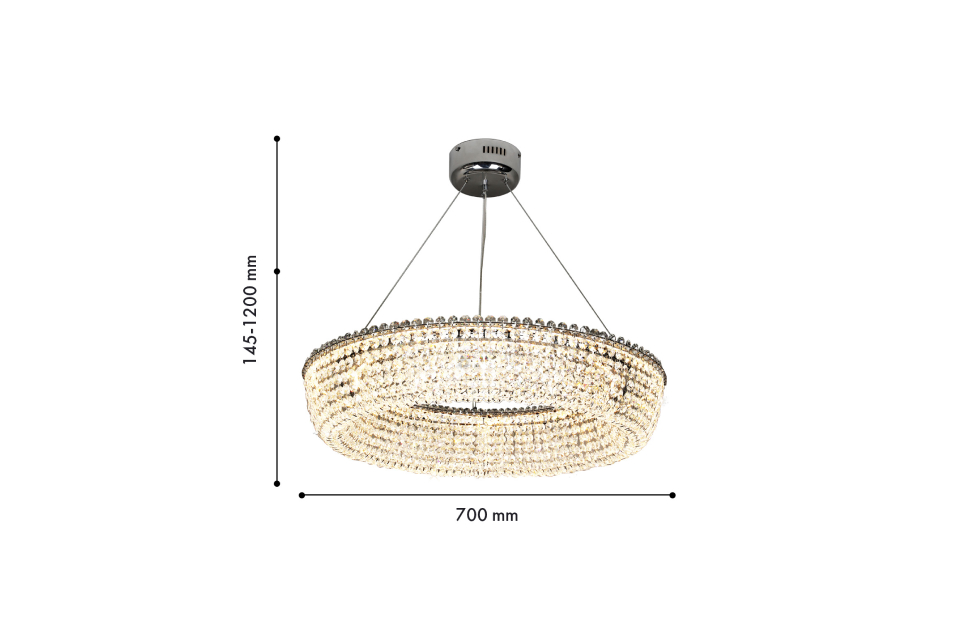 Люстры - изображение №3 "Подвесная люстра Estrada D700*H145/1200 LED*60W"  на www.Angstrem-mebel.ru