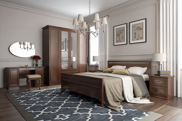 Комбинированные шкафы - изображение №4 "Шкаф Адажио с полками, штангой и 2 выдвижными ящиками"  на www.Angstrem-mebel.ru