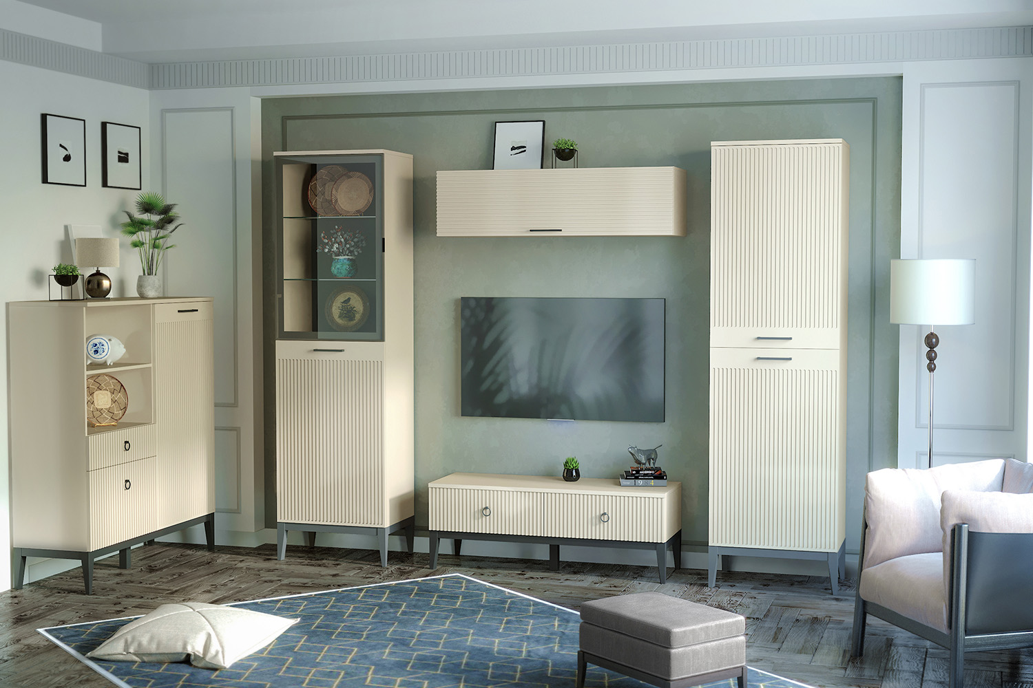 Комбинированные шкафы - изображение №4 "Шкаф Хилтон"  на www.Angstrem-mebel.ru