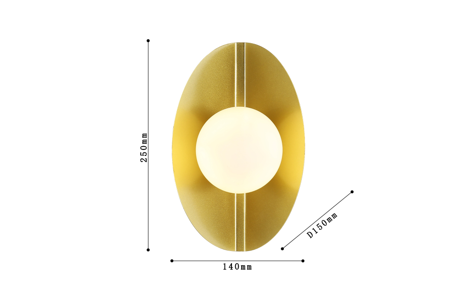 Бра - изображение №3 "Настенный светильник Kernel D150*W140*H250 1*G9*25W"  на www.Angstrem-mebel.ru